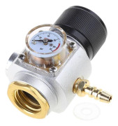 Liten Gasregulator 0-90 PSI Soda Kegs Regulator Ersättning Gas Kegs Laddare Hembryggningsregulator för Sodamaskiner Multicolor