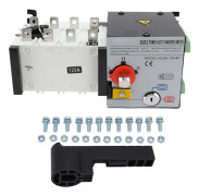 Generator Transfer Switch PC Isolerad 2in 1out Dubbel Ström Automatisk Omkopplare AC400V 125A