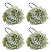 4-pack nätpuff duschboll bad dusch loofah svamp kroppsskrubb Ex