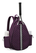 Ny lättviktig och multifunktionell vattentät crossbody-väska för tennisracketar för män och kvinnor, lämplig för tennis och badmintonbollar. purple