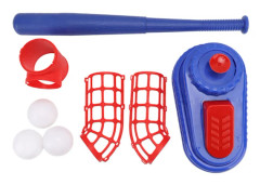 Baseboll Pitching Machine för Barn Utomhus Sport Träningsleksak med 3 Basebollar