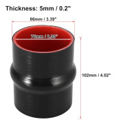 51mm/63mm/76mm/89mm/102mm ID Rak Silikonreducerarslang Silikonslang Koppling Intercooler Rör 102mm Längd