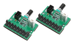 2-Pin till 4-Pin 12V PC Fläktadapter 8-Vägs Splitter Plug and Play Chassifläkt Strömförsörjning