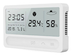Inomhus Väderstation LCD Elektronisk Temperatur Luftfuktighetsmätare Digital Termometer Hygrometer Väckarklocka dropshipping