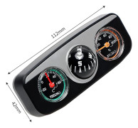 Bil Ornament Dekoration 3 i 1 Guide Boll För Auto Båt Fordon Kompass Termometer Hygrometer Interiör Tillbehör