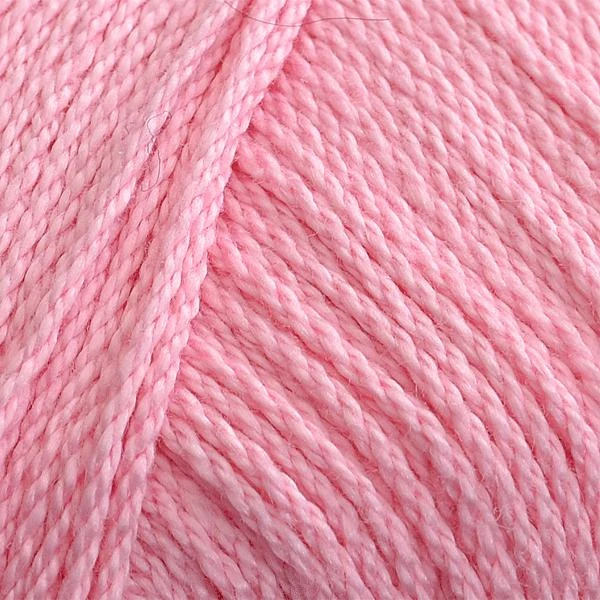 Merc. Cablé 12/6 Virkgarn Rosa Rosa one size