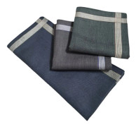 3-pack Herrnäsdukar med vintagedesign, mjuk bomull för vardagsbruk