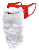 Santa skäggmask Jultomten ansiktsbandanas festival kostymkläder skäggdräkt semester Santa skägg för barn vuxna jul fest Cospl