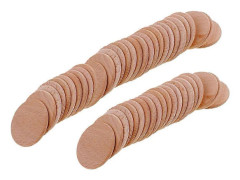 50x Trä Runda Skivor för DIY Målning Ritning Hantverk Scrapbooking 36mm