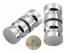 Set med 2 duschdörrhandtag, badkarsduschdörrhandtag, 30 mm Rep