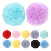 12 st Pom Pom Bollar Fluffiga Pom Pom Bollar Hantverk Pom Poms för Hatt Kläder Leksak Huvudbonad