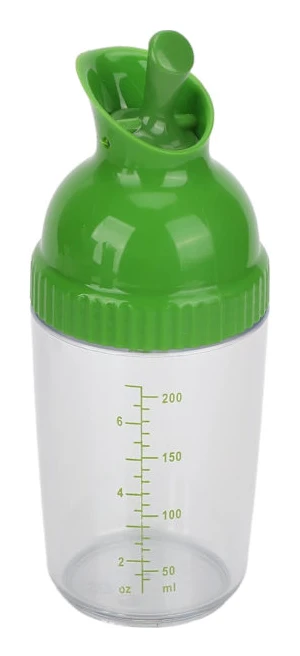 Salladsdressing Shaker, dressing mixer, salladsdressing flaska, salladsdressing glas, salladsburk med lock för köket (grön)