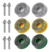 2-tums Borstskiva Korn 50 80 120 Med Tillbehör Slipbelagd Metallborttagningsskiva