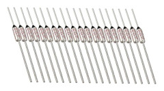 20 st Ry Serie Metall 192 Celsius 250v 10a Termosäkring