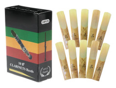 10 stycken bambu Bb-klarinettblad ersättningsdelar för träblåsinstrument B