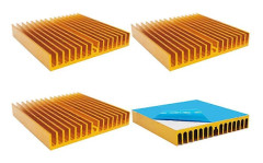4 st Aluminium Chipset Kylfläns Radiator Kylning för CPU GPU Chipset