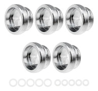 5 Pieces Male Connector Faucet M22 To M18 Faucet Adapter Brass Thread Adapter Faucet Metal Gift[D]