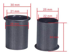Högtalare Inverterad Rörport Extra BASS Subwoofer ABS Högtalare Guide Rör