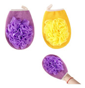 2 st Badsvamp Loofah Kroppsskrubb Dusch Bubbel Rengör Loofah Svamp Dusch för män Kvinnor, stil: stil2;