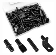104 st Hyllstiftssats, 4 stilar Hyllstöd, Bokhyllstift för hyllor, Skåphylla Fäste Stift Hyllhållare Stift för kök