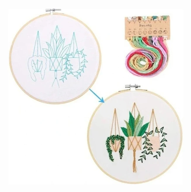 [LCS] Broderisats för växtmönster B