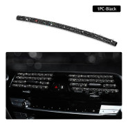 Bil Diamant Inlagd Luftutsläppsdekoration med Borr Bil Interiör Luftkonditionering Port U-Formad Strass Clip Strip~02370