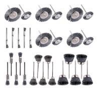 30 st Trådborstar 3mm Skaft Tar Bort Grater Rost Metall Icke-metall Ytpolering Avrostning
