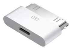 Lightning till 30-stiftsadapter 8-stifts hane till 30-stifts hona Laddningssynkroniseringsomvandlare kompatibel iPhone 4 4S iPad 2 3 iPod Touch Laddningskabel 1PCS White