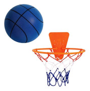 GARENDE Tyst Basketboll med Korg Ljudlös Barn Vuxen Interaktion Leksak Inomhus Tyst [YJD] Blue Size 5
