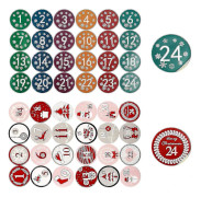 DIY Adventskalender Juteväskor Dekoration och Nummerklistermärken