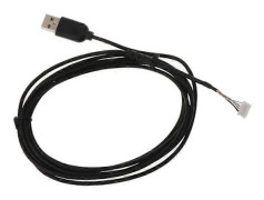 Ersättningsbar slitstark PVC USB-muskabel för Logitech G102-mus