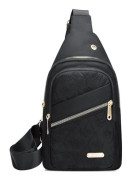 Crossbody Slingväska Axelväska SVART Black