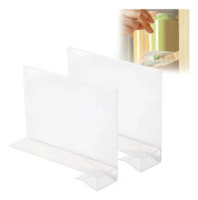 Transparent akryl hyllavdelare, garderob, avdelare utan borrning, handväskavskiljare, för sovrum, kök, butik, kontor