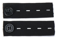 2 st Elastisk Midjeförlängare Justerbar Praktisk Stretch Tyg Bälte Åtsittande Byxor Midjebandsförlängare För Jeans Mengxi