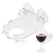 Valentinsdagspresenter till fru/flickvän - Vinglasbadkarshållare - Badprodukter - Duschaccessoarer