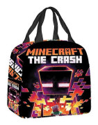 Minecraft Lunchväska för Barn Skolmatsbehållare Isolerad Matkasse 20ml Flerfärgad