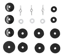 18PCS Cymbal Ersättning med Basvingmutterbricka för Trumset Hårdvarutillbehör
