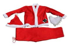 Baby Barn Pojke Flicka Första Juloutfit Långärmad Söt Jultomte Romper
