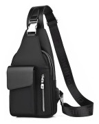 Oxford Casual Outdoor Liten Ryggsäck Mode Herr Axelväska Diagonalväska black