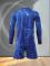 Herr Casual Sport Fotbollsuniform Rund Hals Topp med Trendiga Andningsbara Shorts Bekväm Fotbollsdräkt Set Blue L