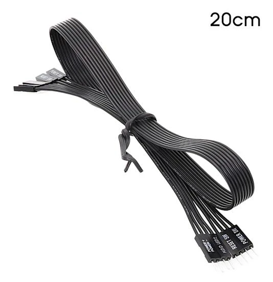 20/30/50/100 cm Moderkortsbrytare HDD LED/PLED/Reset SW / Power SW förlängningskabel