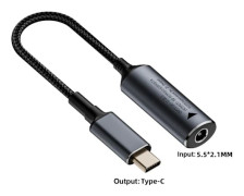 DC till Typ C-omvandlare Laptop Laddningskabel 5.5X2.1MM 5.5X2.1MM 5.5x2.1mm
