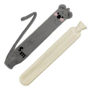 2,25L Varmvattenflaska med Bedårande Koala - Mönstrat Mjukt Överdrag - Premiumgummi för Smärtlindring, Säng/Midja/Ryggvärme, Varm & Kall Sloth