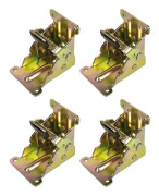 4 st 90 graders låsande fällgångjärn Självlåsande gångjärn Stolsbensfäste Gångjärn Fällbart bordsförlängningsstöd Fäste Färg zink Color zinc