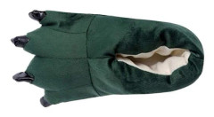 Unisex tofflor Monster Claw Novelty Plysch tass Varm Mjuk Bomull Djur Fantasy Cosplay Kostym Skor Höst Vinter Inomhus（M Grön）