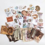 Scrapbooking-klistermärken, 120 st blomsterklistermärken Scrapbooking Bullet Scrapbooking Vintage-klistermärken