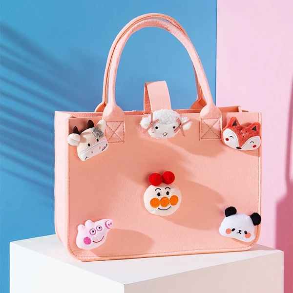 Filt Resväska Handväska ROSA E E PINK E-E