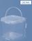 280ML/500ML/1L/2L plasthink med lock och handtag Storge Co 280ml
