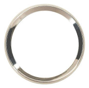 52mm 85mm Silver eller Svart Ram Rostfritt Stål Ring för Bil Båt Motorcykel Mätare 85mm Silver