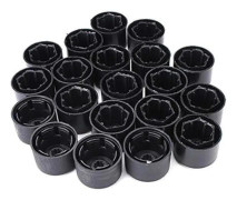 Sommarrea 20 Hjulmutterkåpor 17mm Kompatibla med VW Golf Mk4 Passat Audi Beetle